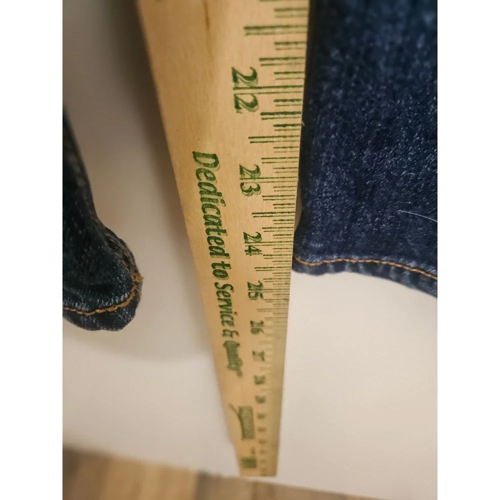 Old Navy Womens Boyfriend Straight Jeans Dark Wash Denim Blue Size 14